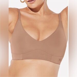 YITTY Smoothed Reality Plunge Bralette in Moody B**ch Taupe Sz L